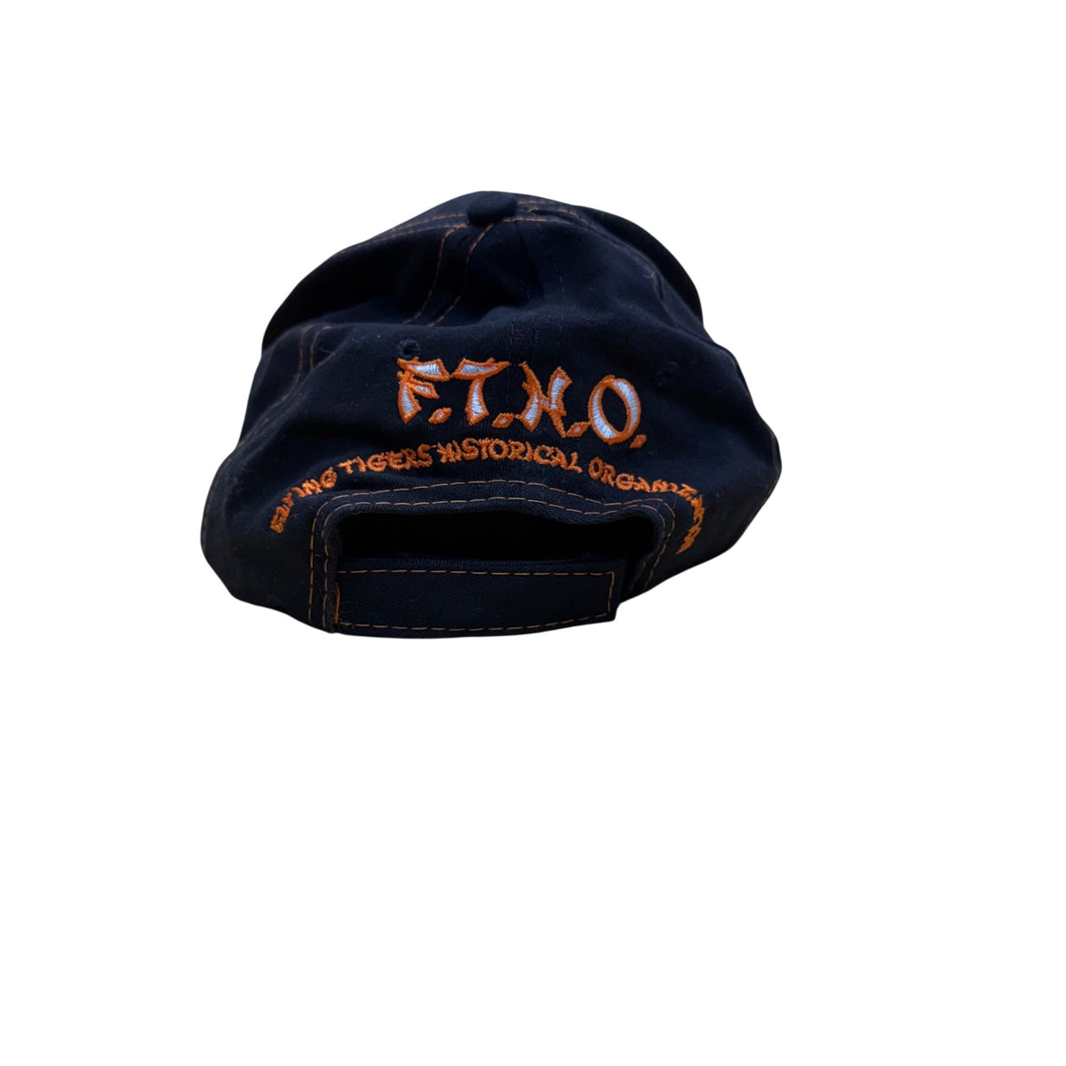 Flying Tigers F.T.H.O. Navy Blue Cotton Embroidered Baseball Cap Adjustable Strap Hat