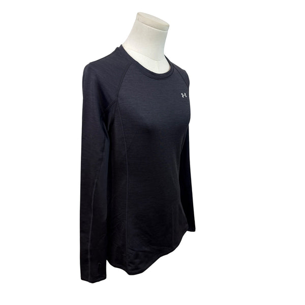 Under Armour Womens Long Sleeve Crew Shirt Black Size M - New