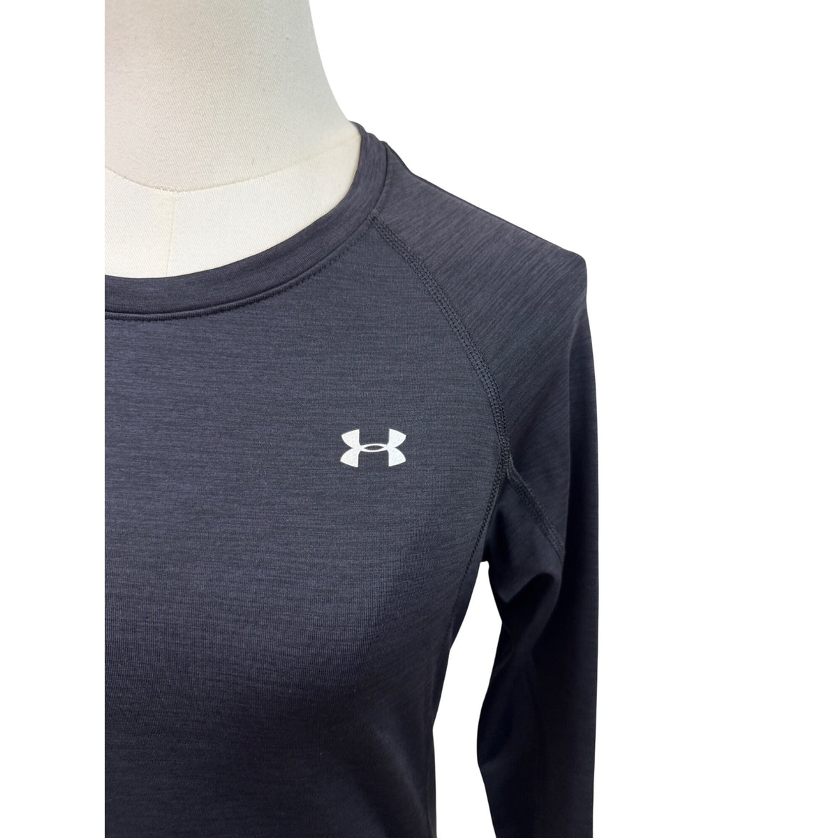 Under Armour Womens Long Sleeve Crew Shirt Black Size M - New