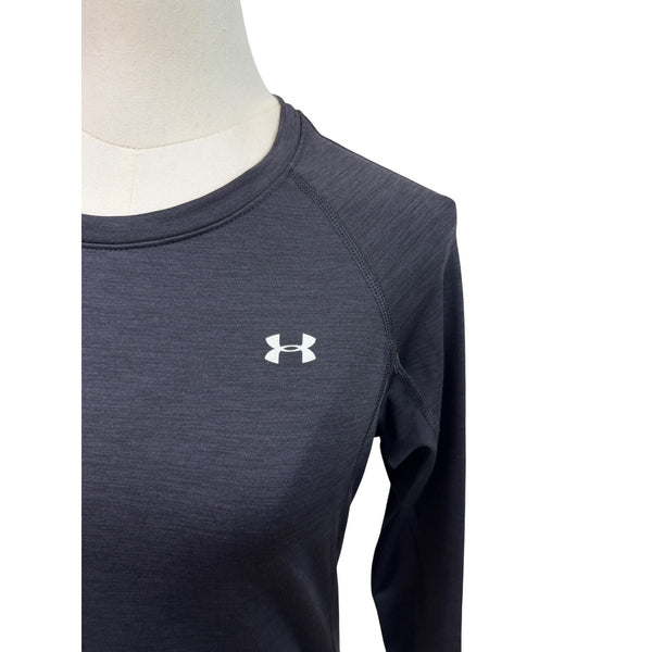 Under Armour Womens Long Sleeve Crew Shirt Black Size M - New