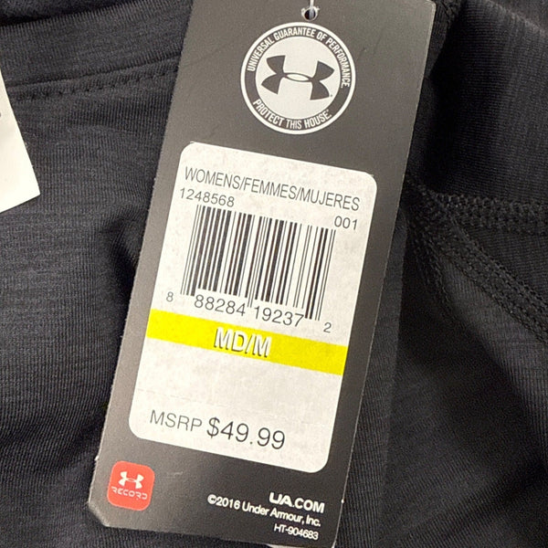 Under Armour Womens Long Sleeve Crew Shirt Black Size M - New