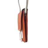 K Carrol Women's Burnt Orange and White Fashionable Crossbody Belt/Bag Sz S