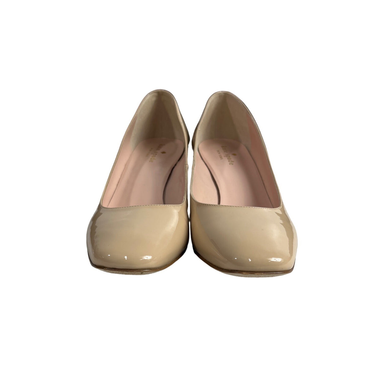 Kate Spade Women's Nude Dolores Too Block Beige Heels Size 9M Original Box