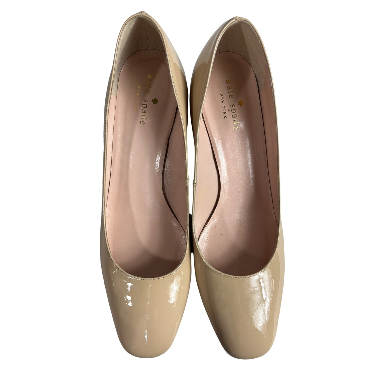 Kate Spade Women's Nude Dolores Too Block Beige Heels Size 9M Original Box