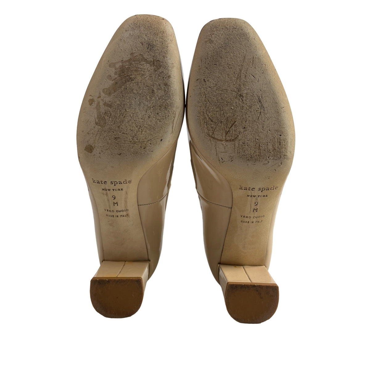 Kate Spade Women's Nude Dolores Too Block Beige Heels Size 9M Original Box