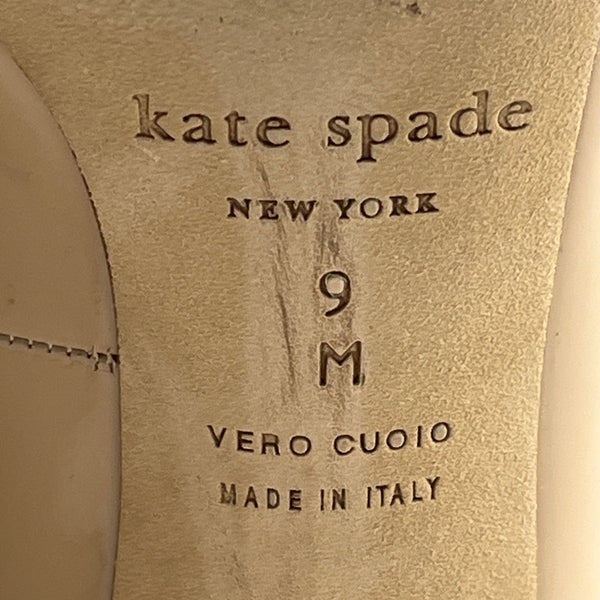 Kate Spade Women's Nude Dolores Too Block Beige Heels Size 9M Original Box