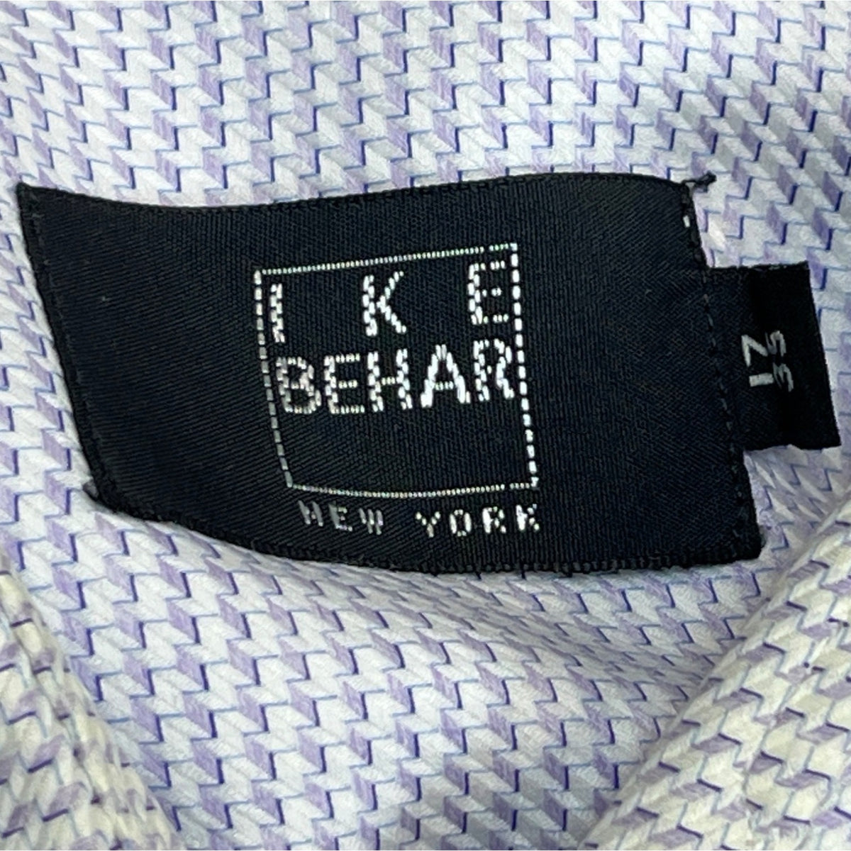 Ike Behar Men's Blue Button Up Shirt Size 17/35