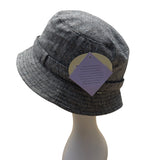 Womens Herringbone Bucket Hat With UPF 50+ Sun Protection