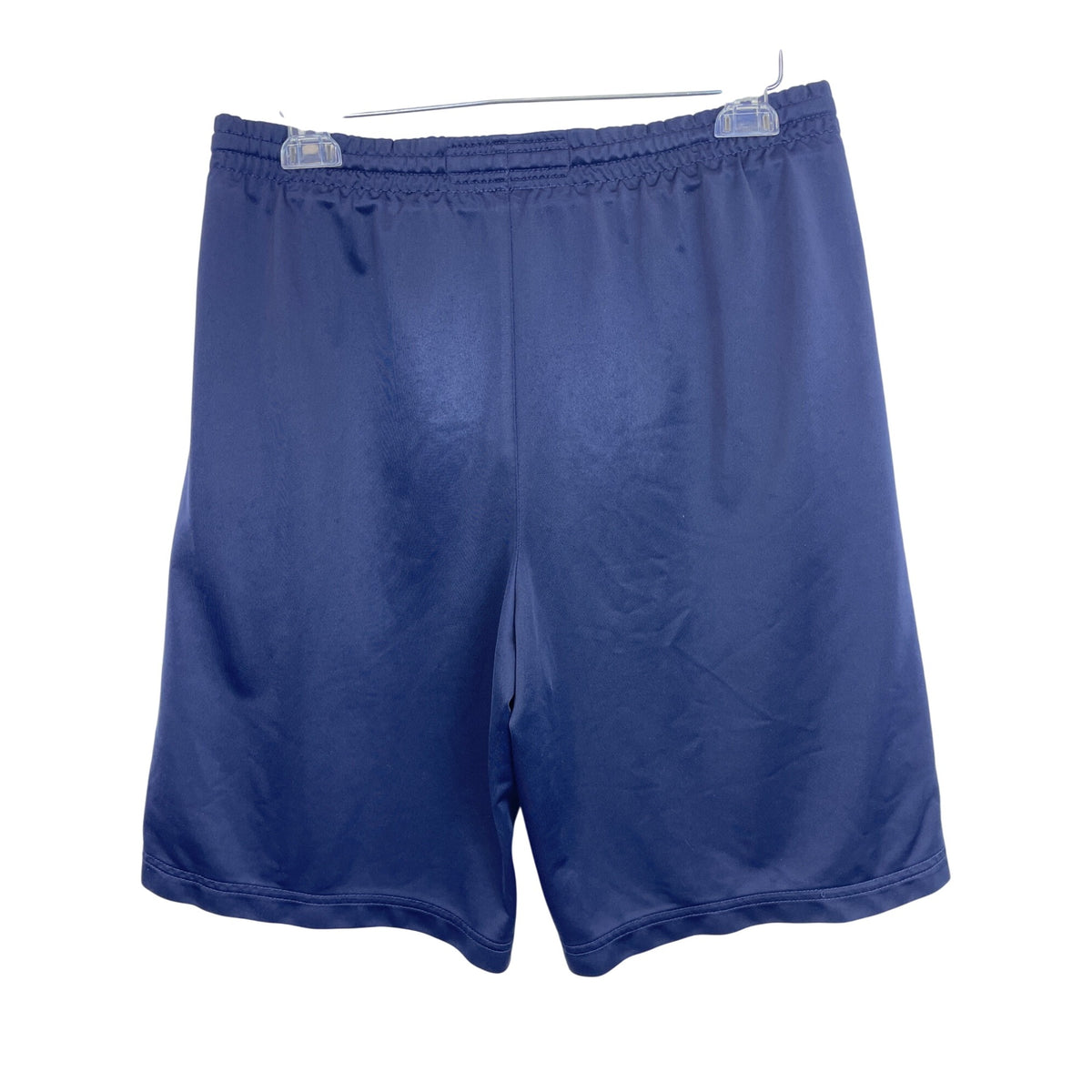 Abercrombie Mens Navy/Yellow Drawstring Athletic Shorts W/Side Stripes Casual Durable L