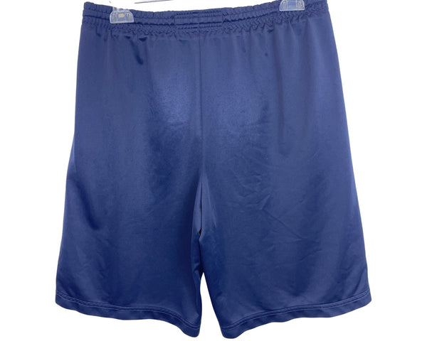 Abercrombie Mens Navy/Yellow Drawstring Athletic Shorts W/Side Stripes Casual Durable L