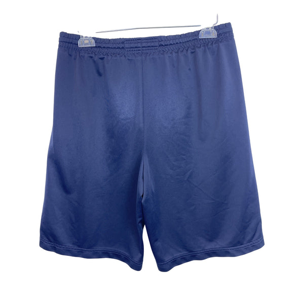 Abercrombie Mens Navy/Yellow Drawstring Athletic Shorts W/Side Stripes Casual Durable L