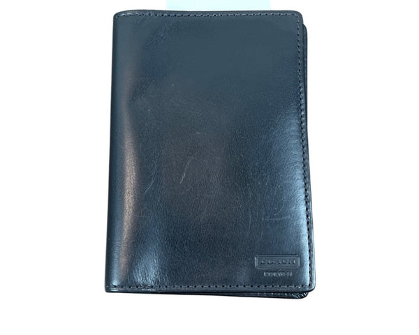 Coach Black Leather Slim Card Holder Wallet Sz S