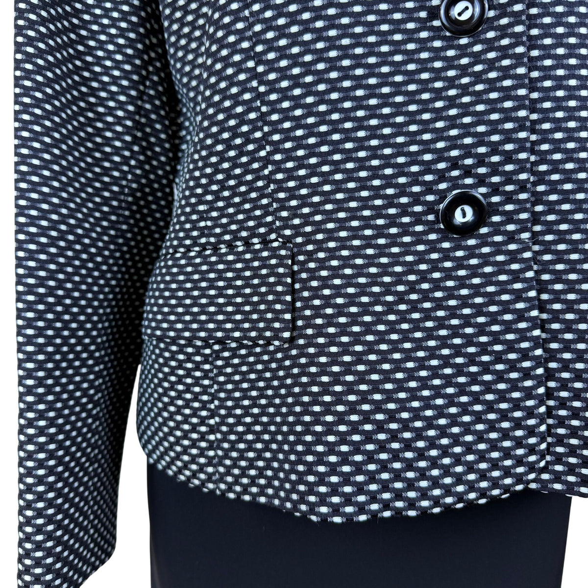 Evan- Picone Women’s Black & White Blazer & Skirt Set Classic Design Size 16