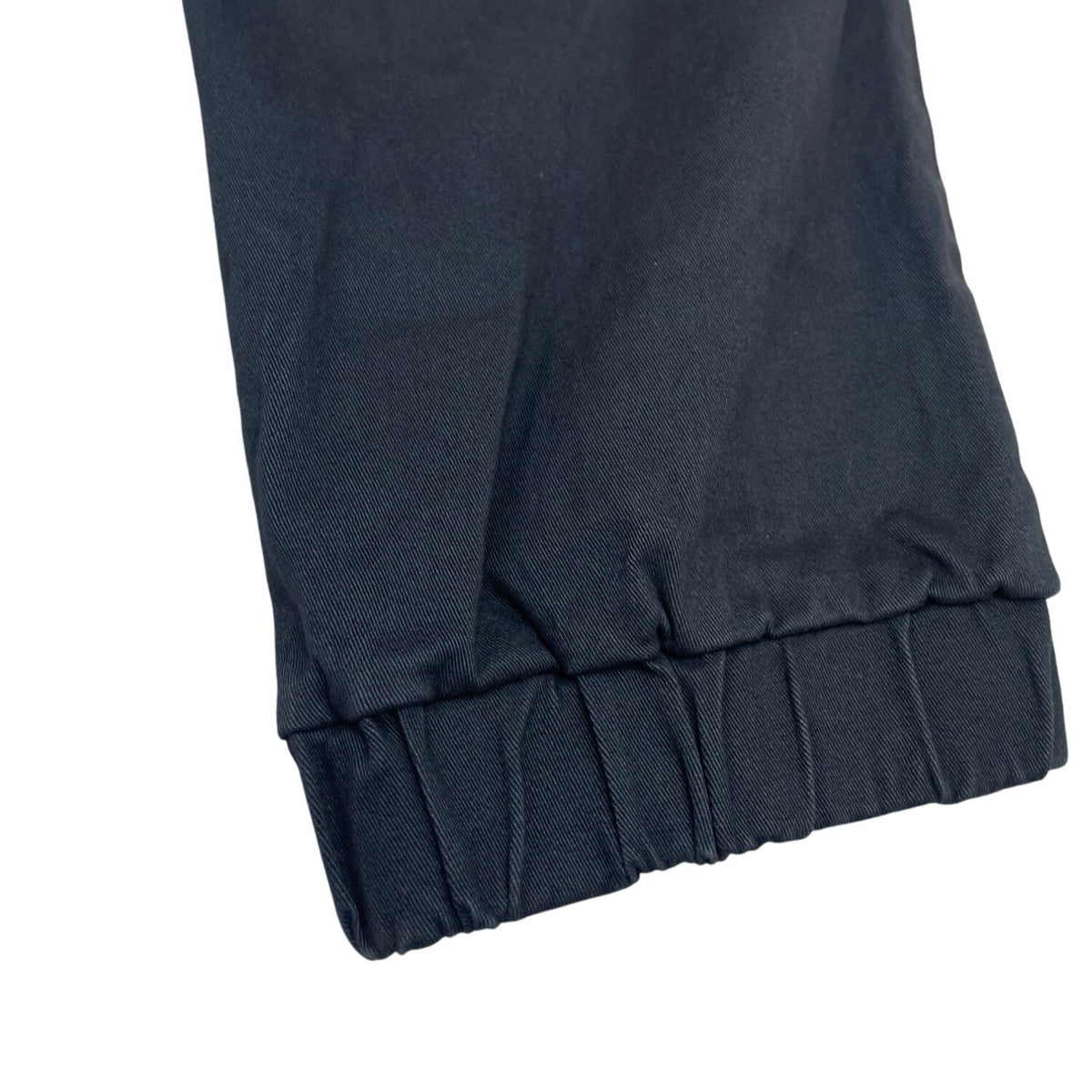 Wowie Men's Dark Grey Elastic Waist Joggers With Embroidered Trim Sz L