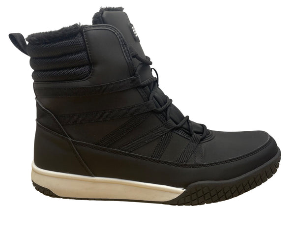 STQ Women’s Black Insulated Faux Fur Lined  Winter Lace-Up Boots Size 11