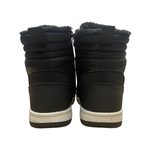 STQ Women’s Black Insulated Faux Fur Lined  Winter Lace-Up Boots Size 11
