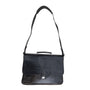 Hartman Men's Black Leather Laptop Messenger Bag Sz L