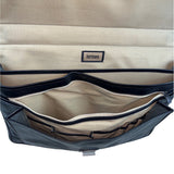 Hartman Men's Black Leather Laptop Messenger Bag Sz L