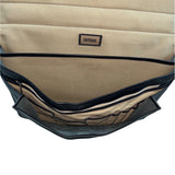 Hartman Men's Black Leather Laptop Messenger Bag Sz L