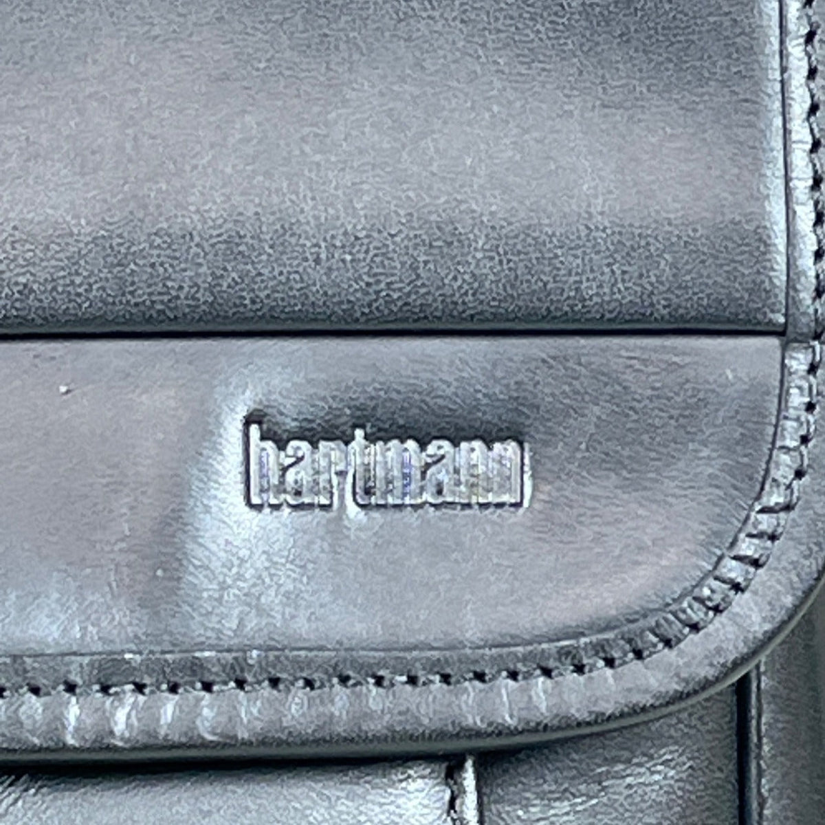 Hartman Men's Black Leather Laptop Messenger Bag Sz L