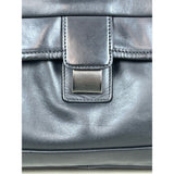 Hartman Men's Black Leather Laptop Messenger Bag Sz L