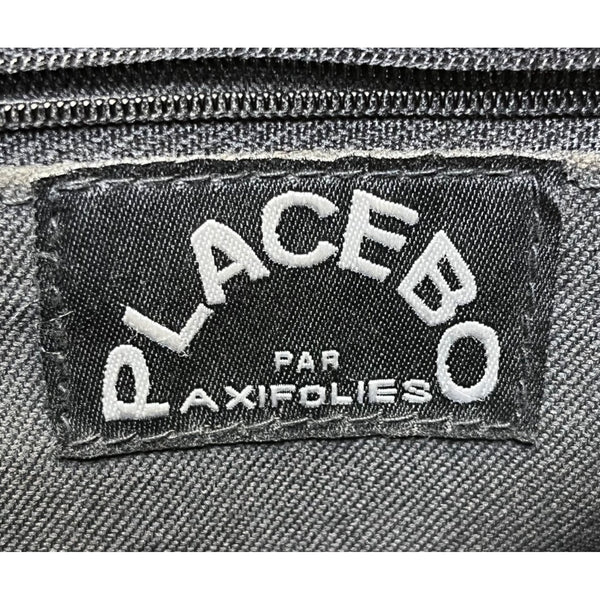 Placebo Par Axifolies Women’s Black Faux Fur Flap Adjustable Strap Shoulder Bag