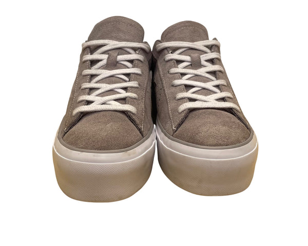 Converse Women’s Grey Suede One Star Platform OX Rhubarb Sneakers Size 8