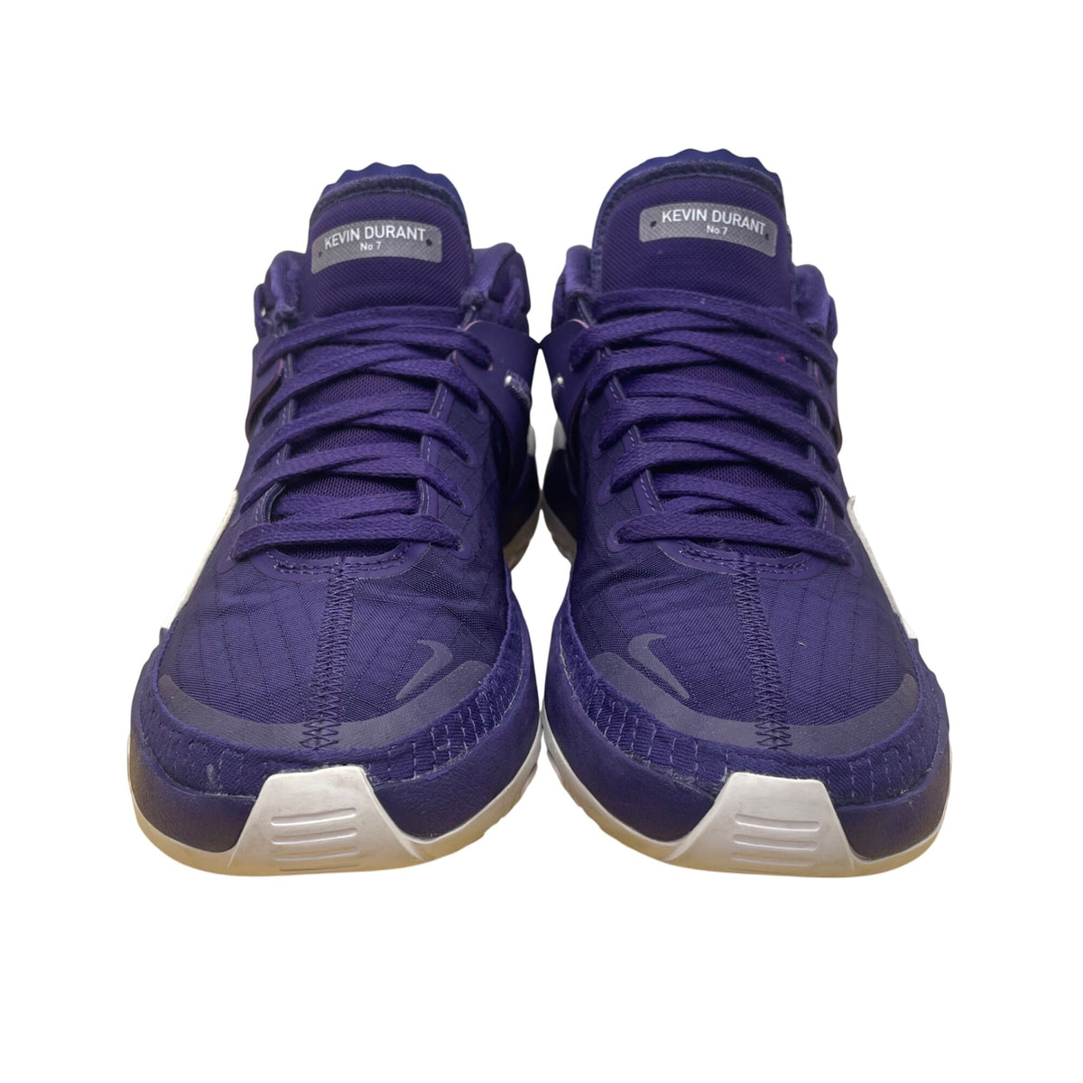 Nike Mens Purple/White Kevin Durant No 7 Air Zoom Basketball Sneakers Size 6