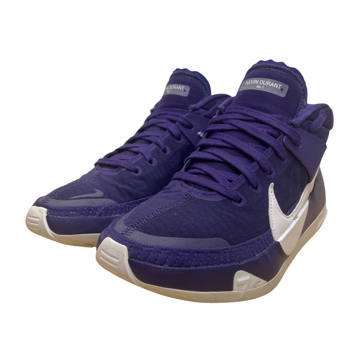 Nike Mens Purple/White Kevin Durant No 7 Air Zoom Basketball Sneakers Size 6