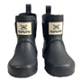 Nununu Youth Girl's Black Ankle Rainboots Sz 25-26 - New