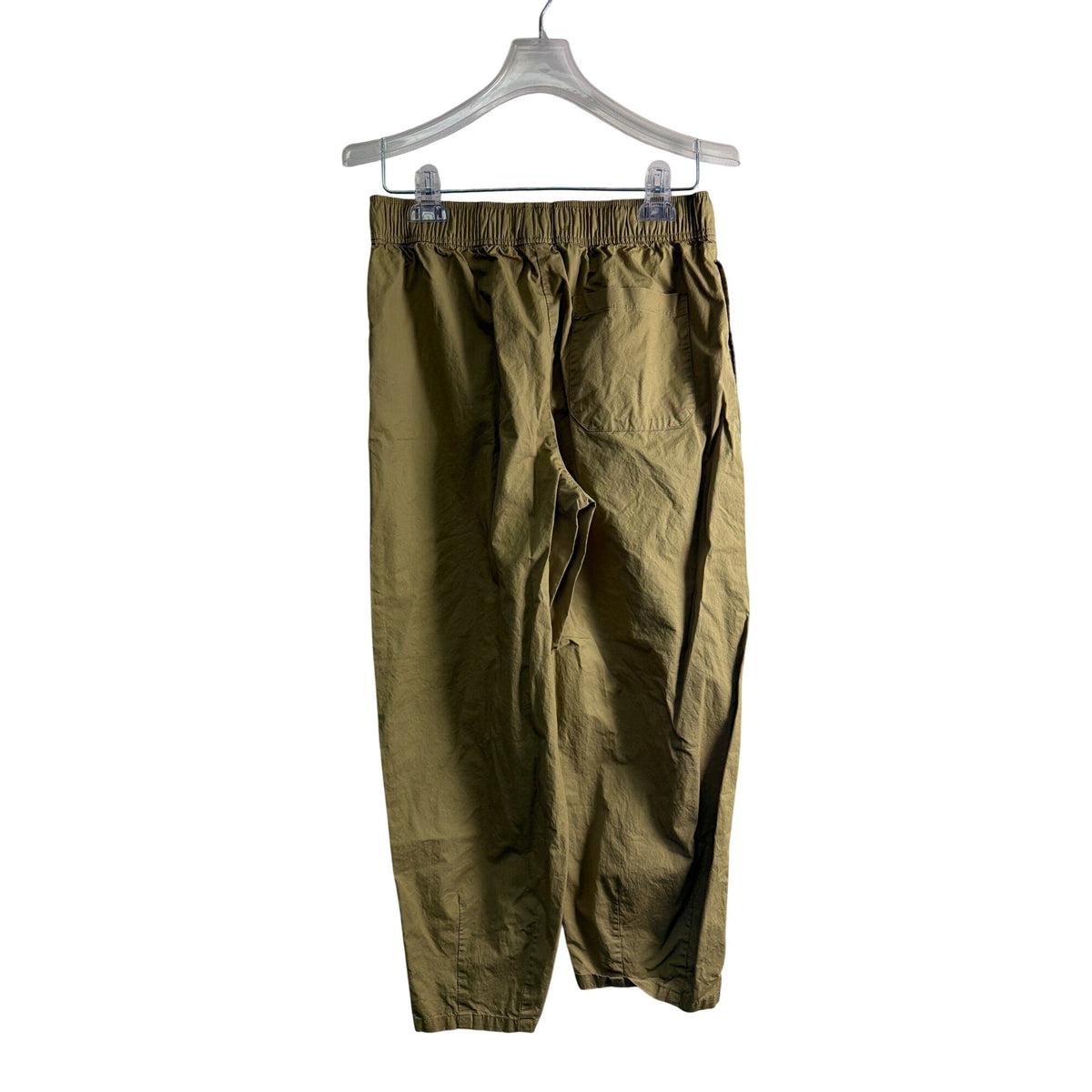 Zara Womens Khaki Cotton Drawstring Elastic Waist Pants Size S Relaxed Fit Casual Zara Womens Khaki Cotton Drawstring Elastic Waist Pants Size S Relaxed Fit Casual