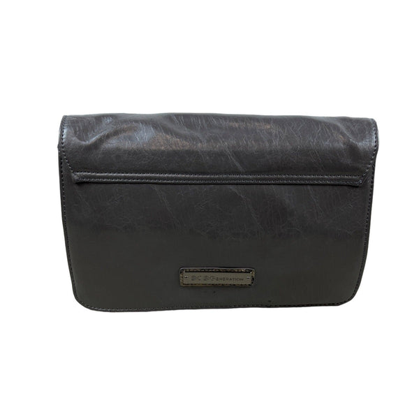 BCBGeneration Women's Grey Green Snake Skin Print Shoulder Bag Sz M