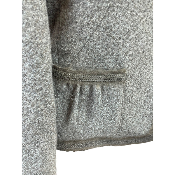 Collezioni Womens Gray Button-Up Jacket With Pockets Size 8