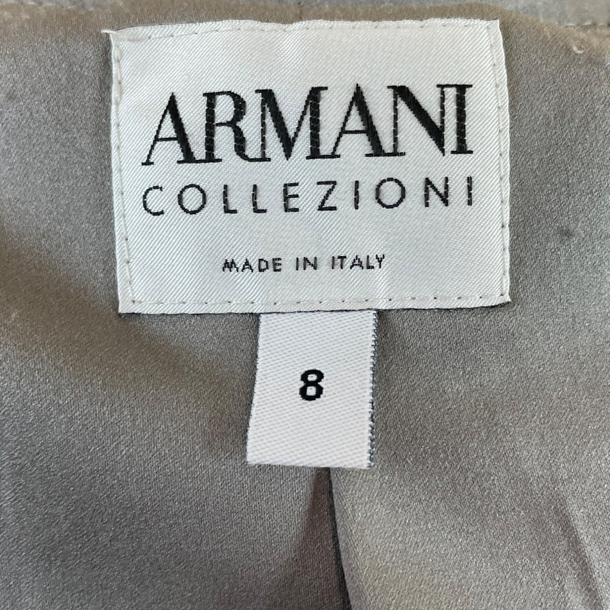 Collezioni Womens Gray Button-Up Jacket With Pockets Size 8