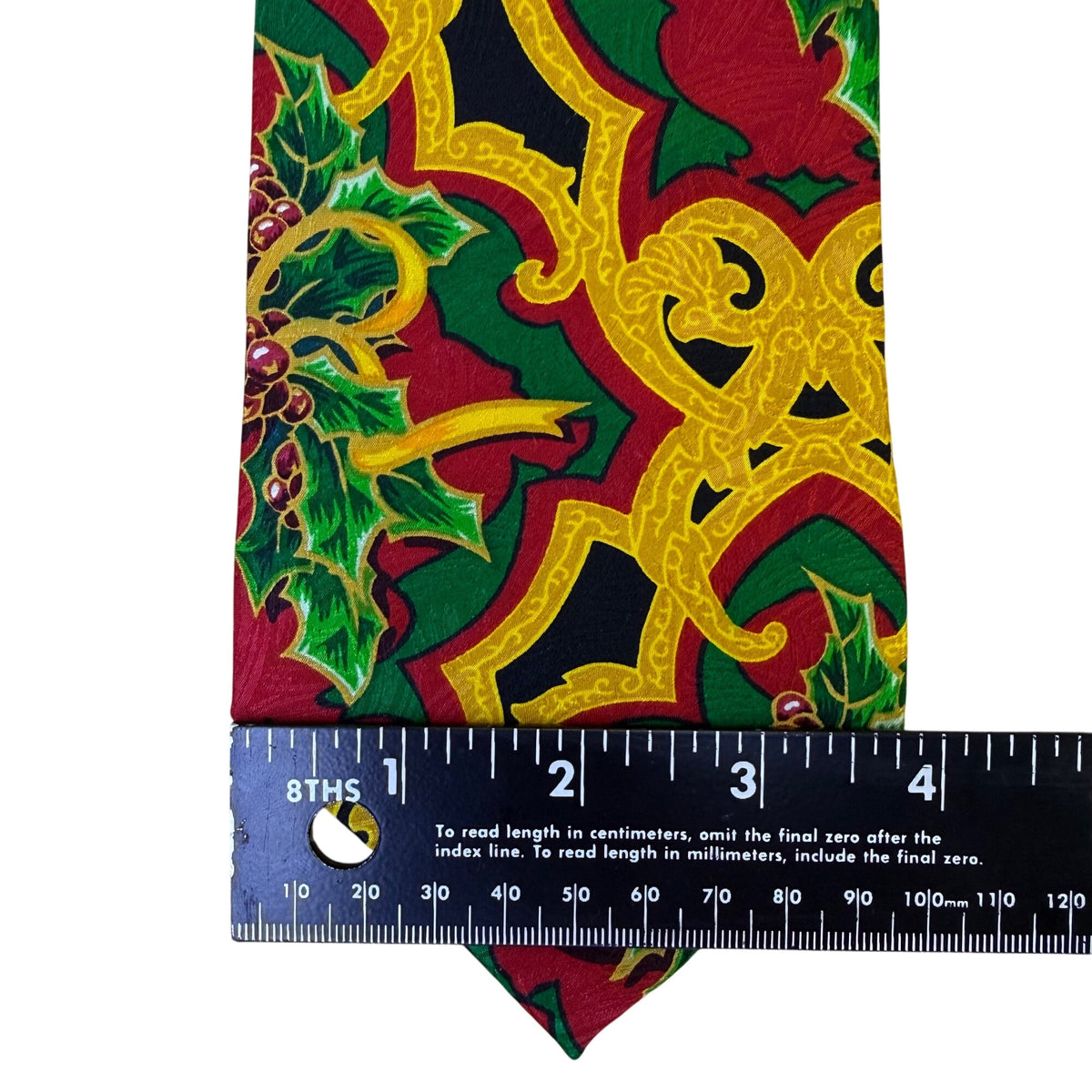 Rush Limbaugh No Boudaries Collections Multicolor Necktie Gold Christmas Pattern