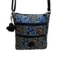 Kipling Women’s Blue Multi Floral Pattern Adjustable Strap Crossbody Bag Size M