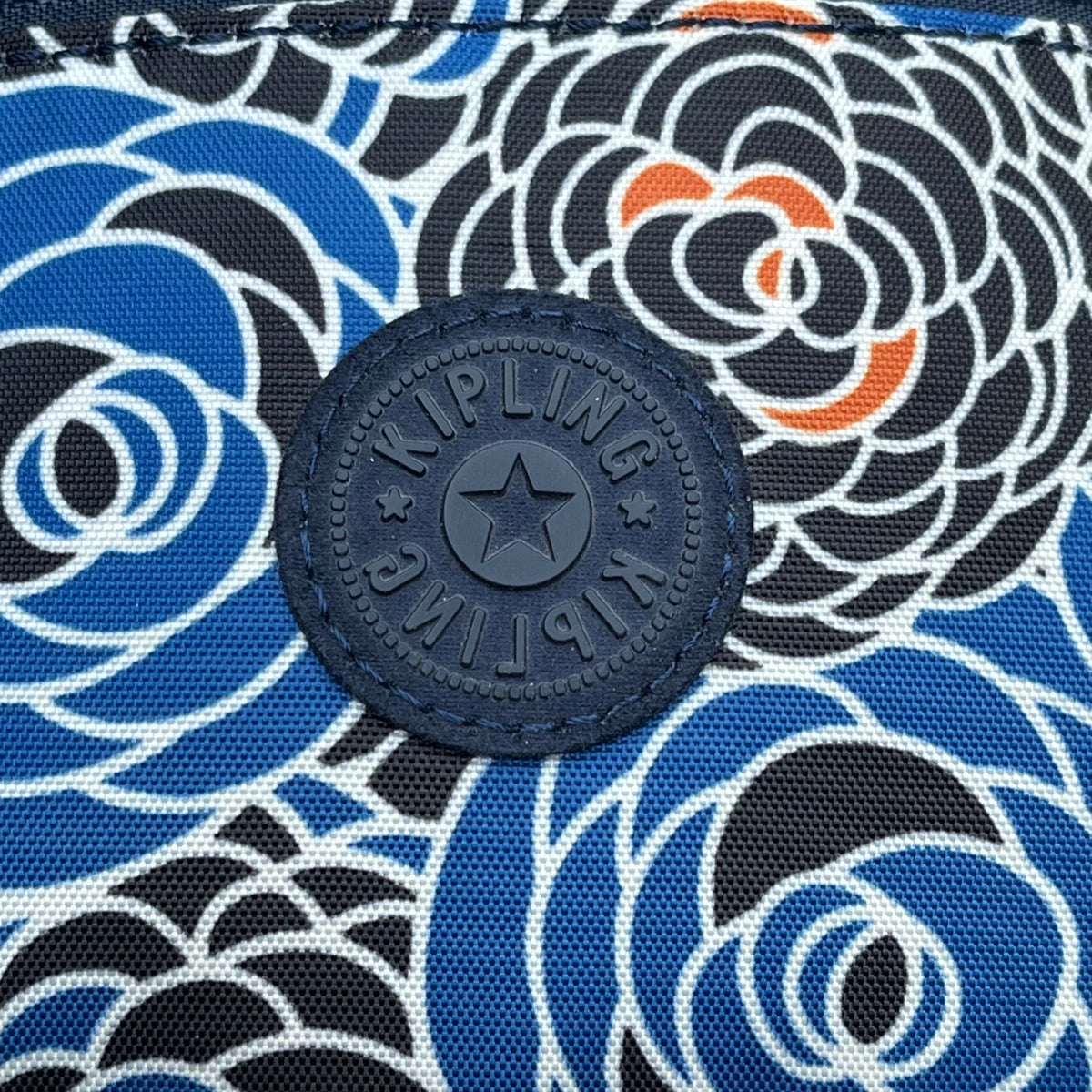 Kipling Women’s Blue Multi Floral Pattern Adjustable Strap Crossbody Bag Size M