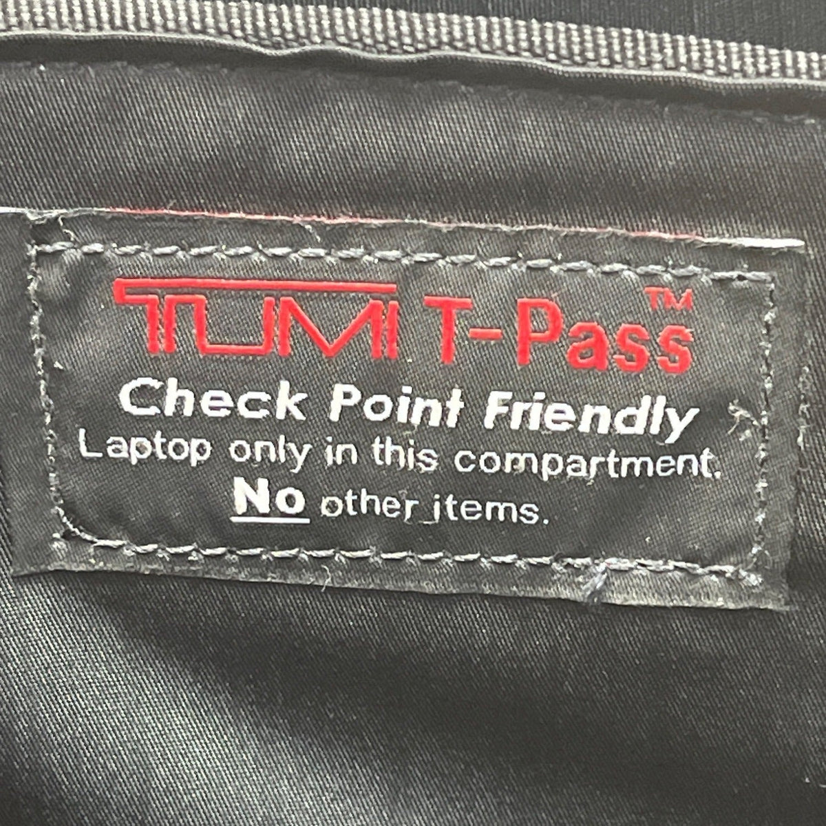 Tumi Alpha 3 Black Nylon Handles & Shoulder Strap T-Pass Laptop Briefcase Sz L