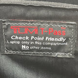Tumi Alpha 3 Black Nylon Handles & Shoulder Strap T-Pass Laptop Briefcase Sz L