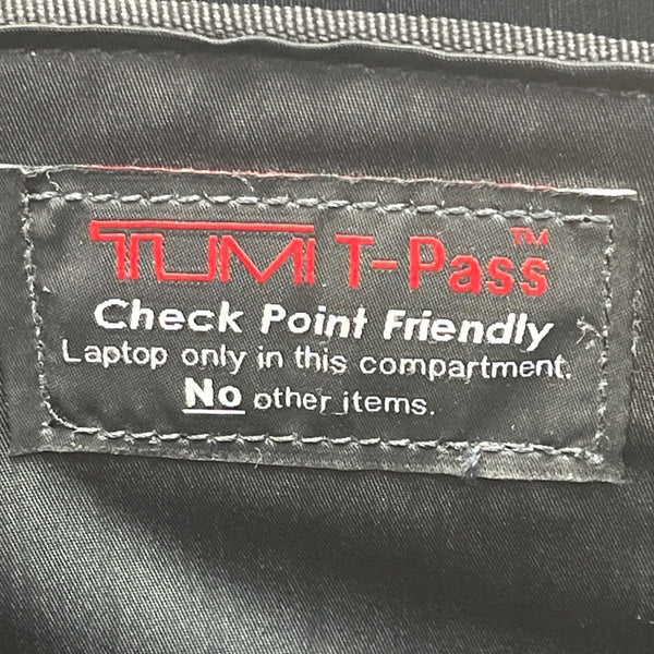 Tumi Alpha 3 Black Nylon Handles & Shoulder Strap T-Pass Laptop Briefcase Sz L