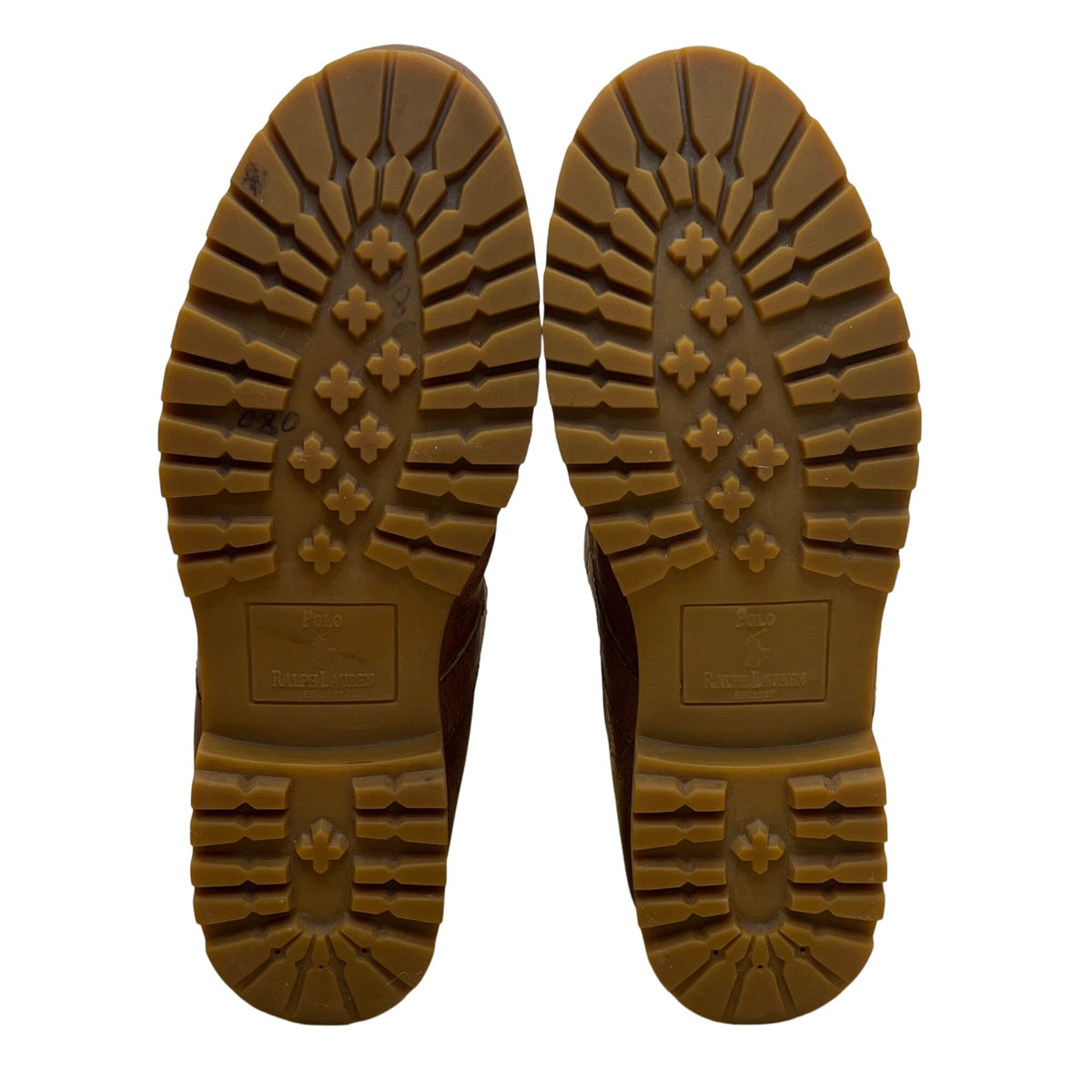 Polo Ralph Lauren Men’s Brown Leather Lace Up Rumford Moc Toe Ankle Boots Sz 12D