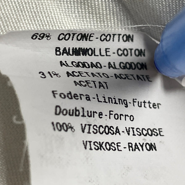 Armani Womens Blue & White Striped Cotton/Acetate Blazer Size 8 Slim Fit Stylish