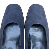 Jean Paul Barriere Accessoire Caviar Black Pumps Suede Square Toe Shoes Sz 6
