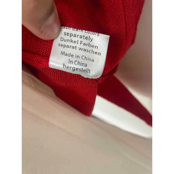 Grace Karin Womens Red Cropped Knit Bolero Cardigan Shrug Small Cotton & Acrylic New