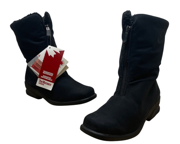 Toe Warmers Womens Black Insulated Waterproof Thermal Winter Boots 10W