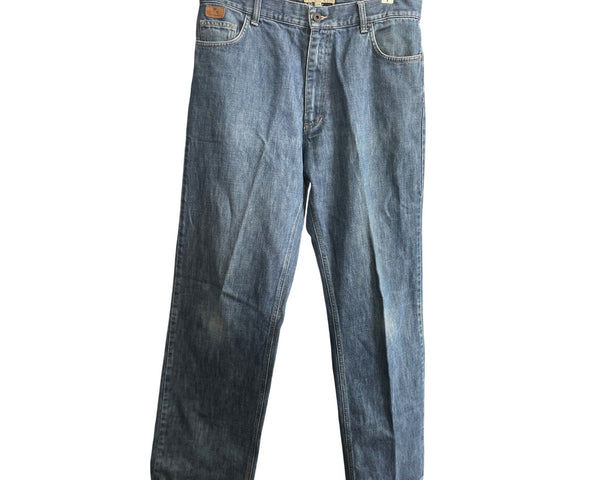 Burberry Mens Blue Denim Jeans 34R Italian Made Casual Style