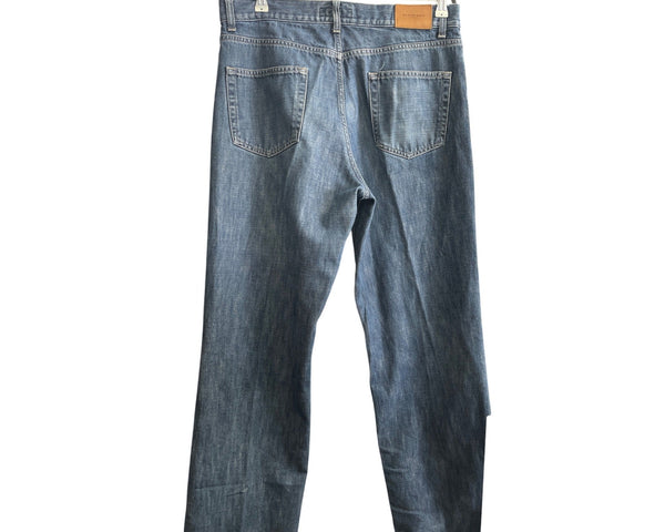 Burberry Mens Blue Denim Jeans 34R Italian Made Casual Style