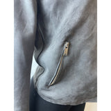 Tahari Women's Carbon Sky Faux Leather Cropped Jacket Sz S/P