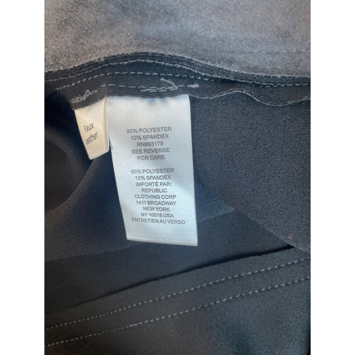 Tahari Women's Carbon Sky Faux Leather Cropped Jacket Sz S/P