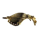 Monet Womens Gold Tone Metal Abstract Brooch Vintage Elegant Statement Pin Collectible
